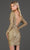 SCALA - 60036 V-Shaped Open Back Long Sleeve Cocktail Dress Cocktail Dresses 8 / Periwinkle