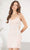 SCALA 60509 - Fitted Ornate Cocktail Dress Special Occasion Dress 000 / Blush/Pearl