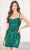 SCALA 60509 - Fitted Ornate Cocktail Dress Special Occasion Dress 000 / Forest