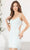 SCALA 60509 - Fitted Ornate Cocktail Dress Special Occasion Dress 000 / Sky/Pearl