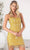 SCALA 60803 - Fringed Hem Cocktail Dress Special Occasion Dress 000 / Gold