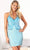 SCALA 60805 - Butterfly Motif Cocktail Dress Special Occasion Dress 000 / Turquoise