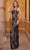 SCALA 61200 - Illusion Side Beaded Prom Dress Prom Dresses 000 / Black/Nude