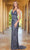 SCALA 61315 - Bead Fringed Prom Gown Special Occasion Dress 000 / Gunmetal
