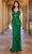 SCALA 61320 - Open Back Beaded Prom Dress Prom Dresses 000 / Bright Emerald