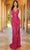 SCALA 61326 - Fitted Sequin Prom Dress Prom Dresses 000 / Red Rose