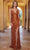 SCALA 61326 - Fitted Sequin Prom Dress Prom Dresses 000 / Rust