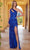 SCALA 61330 - Asymmetrical Cutout Prom Dress Prom Dresses 000 / Royal
