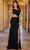 SCALA 61339 - One Shoulder Cutout Prom Dress Prom Dresses 000 / Black