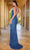 SCALA 61340 - Sequined Plunging V-Back Prom Gown Special Occasion Dress