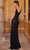 SCALA 61344 - Plunging Beaded Prom Dress Prom Dresses