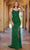 SCALA 61354 - Scoop Neck Ornate Prom Dress Prom Dresses 000 / Emerald