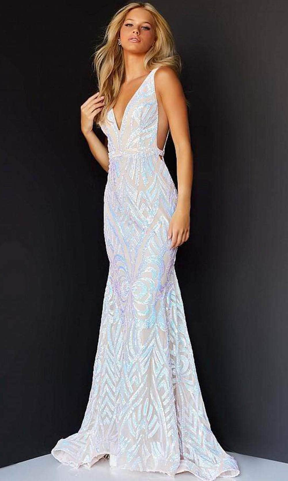 Sequin Embellished Evening Gown 02753SC – Couture Candy