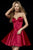 Sherri Hill 52197 - Strapless Corset Cocktail Dress Homecoming Dresses 00 / Red