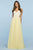 Sherri Hill 53556 - Sweetheart Pleated Prom Dress Prom Dresses 00 / Yellow/Ivory