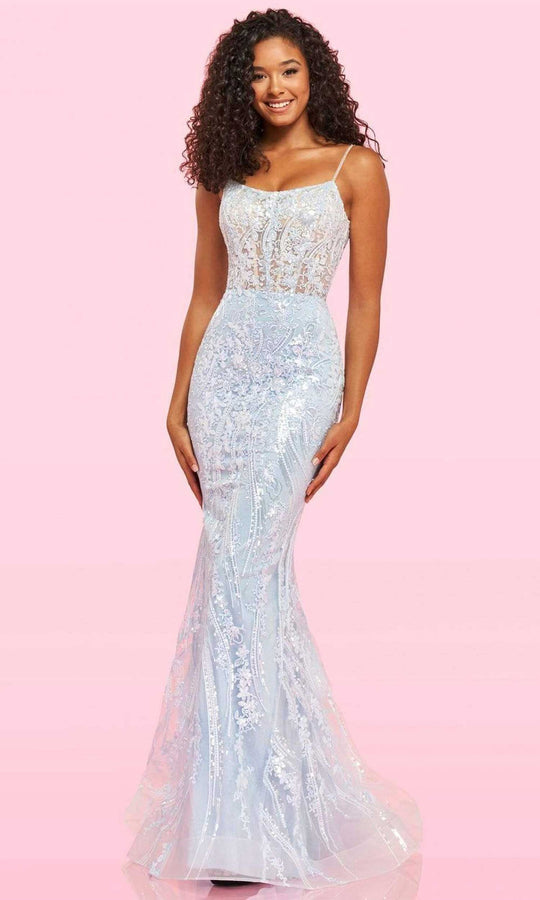 Sherri Hill - 54275 Strappy Sequin Mermaid Dress