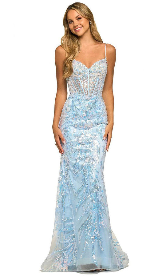 Sherri Hill 55502 - Sweetheart Corset Sequin Prom Gown