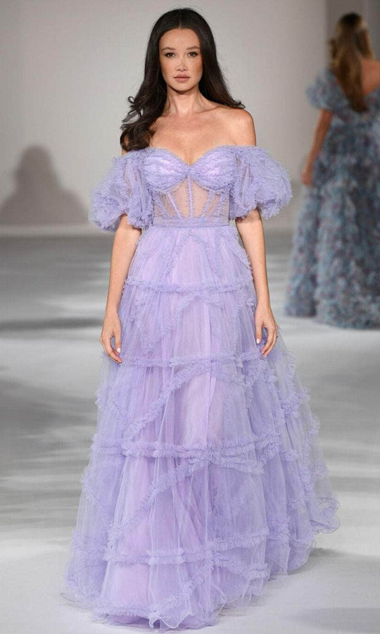 Sherri Hill 55558 - Sweetheart Ruffled Prom Gown
