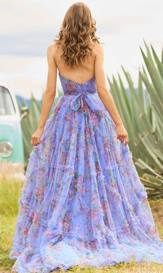 Sherri Hill 55620 - V-Neck Strapless Prom Gown