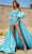 Sherri Hill 55631 - Beaded Overskirt Cocktail Dress Cocktail Dresses 000 / Aqua