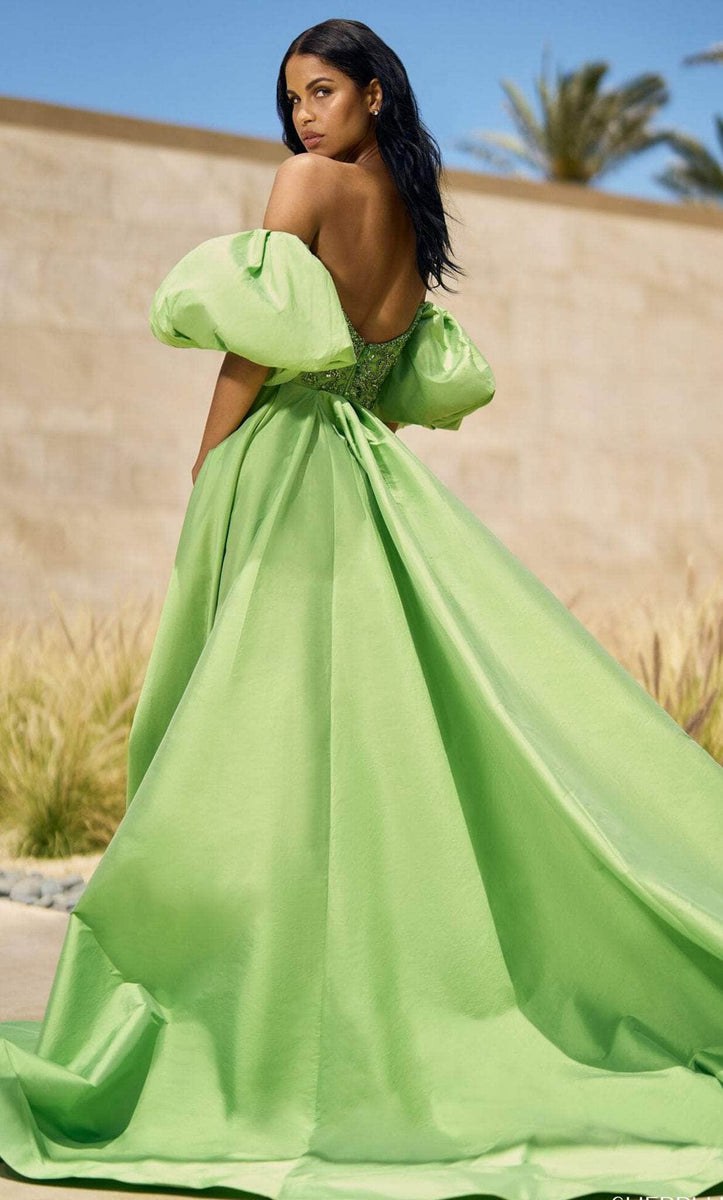 Muslim Mint Mermaid Elegant Beaded Satin Overskirt  Evening Dresses Gowns Plus Size 2025 For Women Party LA71278