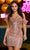 Sherri Hill 55652 - Scoop Neck Sequin Cocktail Dress Cocktail Dresses 000 / Champagne
