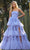 Sherri Hill 55677 - Tiered Prom Dress with Slit Prom Dresses 000 / Periwinkle
