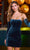 Sherri Hill 55751 - Strapless Velvet Cocktail Dress Cocktail Dresses 000 / Teal