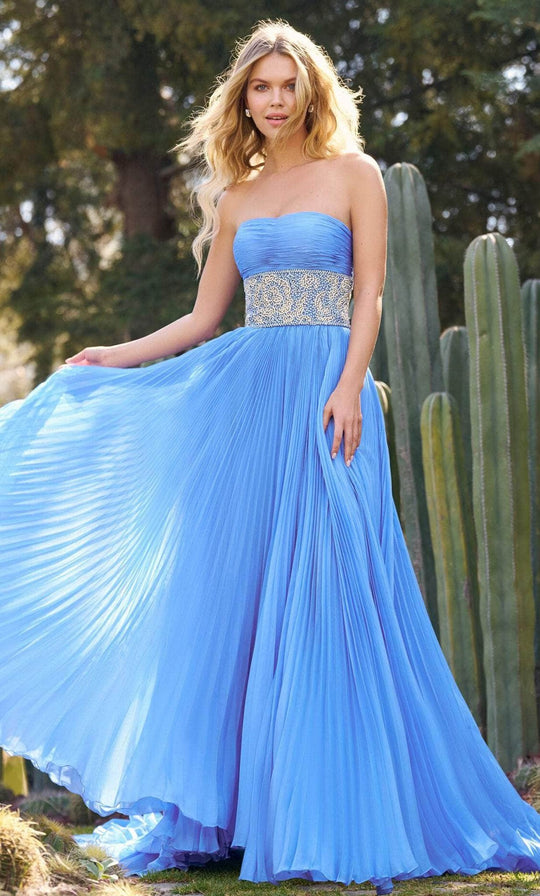 Sherri Hill 55753 - Shirred A-Line Prom Gown