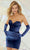 Sherri Hill 55758 - Laced Sweetheart Ruched Cocktail Dress Cocktail Dresses 000 / Sapphire