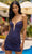 Sherri Hill 55770 - Embellished Strapless Cocktail Dress Party Dresses 000 / Navy/Multi