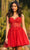 Sherri Hill 55779 - Sweetheart Tulle Cocktail Dress Cocktail Dresses 000 / Red
