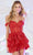 Sherri Hill 55785 - Applique A-Line Cocktail Dress Cocktail Dresses 000 / Red