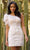Sherri Hill 55790 - Sequined Illusion Corset Cocktail Dress Cocktail Dresses 000 / Ivory