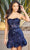 Sherri Hill 55805 - Strapless Sequin Cocktail Dress Cocktail Dresses 000 / Navy