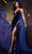 Sherri Hill 55830 - Plunging V-Neck Velvet Evening Gown Evening Dresses 000 / Navy