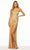 Sherri Hill 55939 - Strapless Star Embellished Gown Special Occasion Dress 000 / Gold