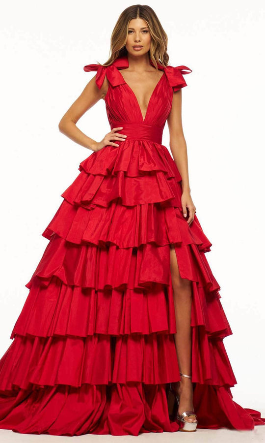 Sherri Hill 56035 - Bow Draped Ballgown