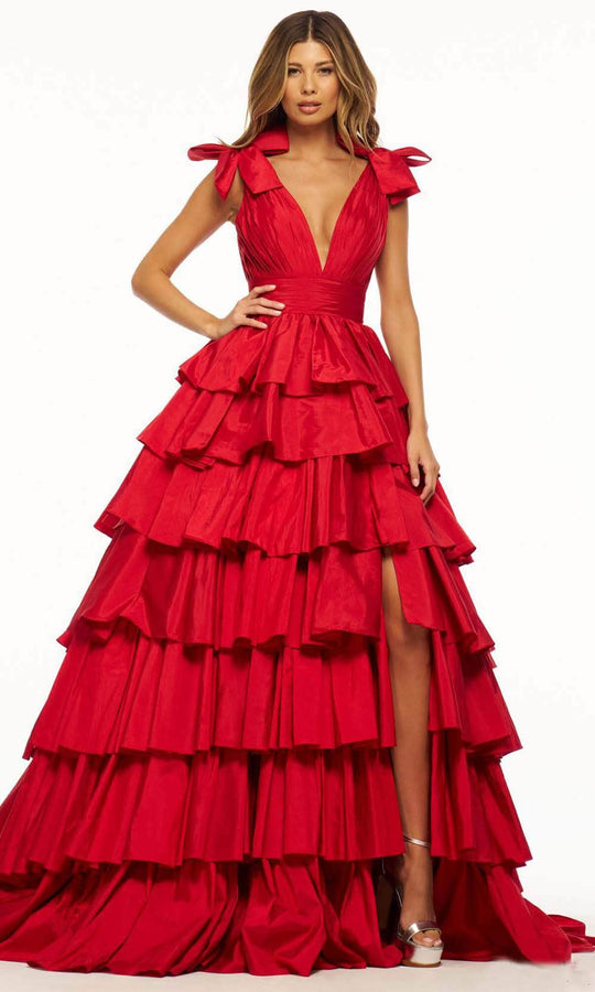Sherri Hill 56035 - Bow Draped Ballgown