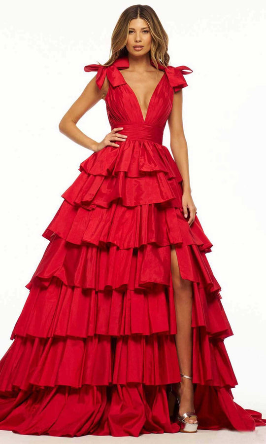 Sherri Hill 56035 - Bow Draped Ballgown