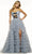 Sherri Hill 56036 - Sweetheart Polkadot Gown Evening Dresses 000 / Blue/Black