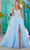 Sherri Hill 56042 - Leaf Corset Prom Dress Prom Dresses 000 / Light Blue