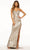 Sherri Hill 56061 - Jeweled Metallic Gown Evening Dresses 000 / Silver