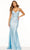 Sherri Hill 56071 - Lace Detailed Sleeveless Gown Evening Dresses 000 / Light Blue