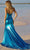 Sherri Hill 56085 - Metallic Gown with Slit Evening Dresses