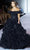 Sherri Hill 56095 - Ruffles Off-Shoulder Prom Gown Prom Dresses 000 / Black