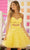 Sherri Hill 56114 - Strapless Ruffle Dress Cocktail Dresses 000 / Yellow