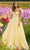 Sherri Hill 56126 - Bustier A-Line Gown Prom Dresses 000 / Yellow