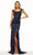 Sherri Hill 56228 - Ruffle Accented Fitted Dress Evening Dresses 000 / Navy