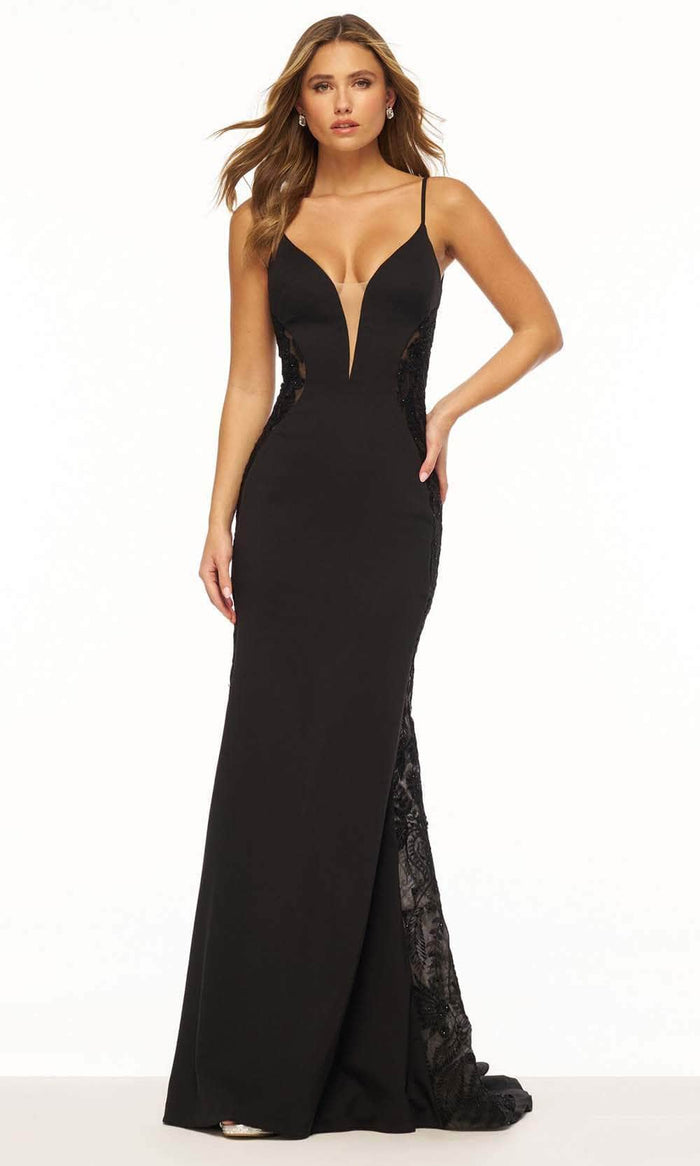 Sherri Hill 56352 - Sleeveless V-Neck Dress Prom Dresses 000 / Black